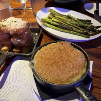STK Steakhouse Bellevue - Parmesan Truffle Fries Yukon Gold Mashed Potatoes Asparagus Baby Gem Caesar - Steakhouses Near Me - Bellevue, Washington