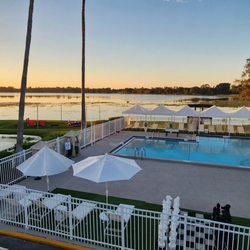 Palazzo Lakeside Hotel, an Ascend Hotel Collection Member - Dining area. A great view during your morning breakfast overlooking the lake and pool. You won't be disappointed staying at this hotel :)