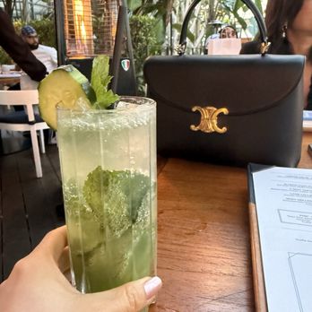 SET Steak & Sushi - Minty mist non-alcoholic beverage. Don't take out the agave. - Steakhouses Near Me - Newport Beach, California SET Steak & Sushi - Minty mist non-alcoholic beverage. Don't take out the agave. - Steakhouses Near Me - Newport Beach, California