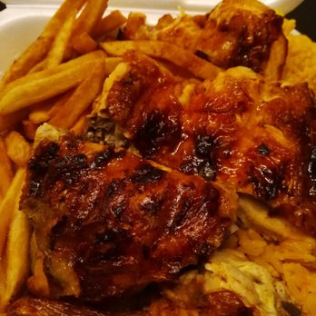 Hamilton BBQ - 1/2 BBQ Chicken w/ fries and rice - Portuguese Near Me - Somerset, New Jersey Hamilton BBQ - 1/2 BBQ Chicken w/ fries and rice - Portuguese Near Me - Somerset, New Jersey