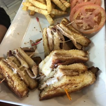 London Cafe - Club sandwich if I'm not mistaken but delicious - Breakfast & Brunch Near Me - Houston, Texas