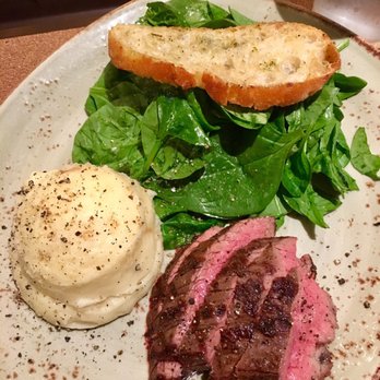 Tender Greens - Steak with mashed potato and spinach salad - New American Near Me - Irvine, California