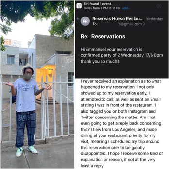 Hueso - Hueso confirmed my reservation and upon arriving were completely closed. No explanation or apology has been issued. - Mexican Near Me - Guadalajara, JAL Hueso - Hueso confirmed my reservation and upon arriving were completely closed. No explanation or apology has been issued. - Mexican Near Me - Guadalajara, JAL