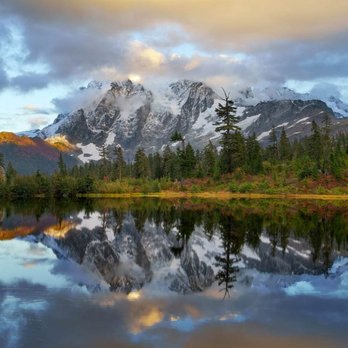 Picture Lake - Picture Lake reflection https://www.alwayswanderlust.com/picture-lake-mount-shuksan/ - Parks Near Me - Picture Lake, Washington