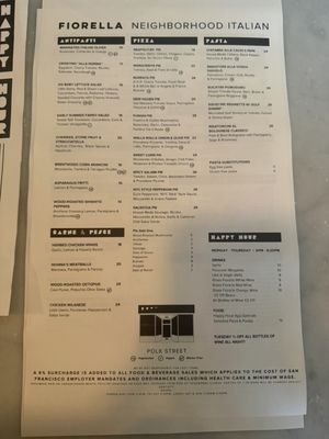 Menu photo 2 Fiorella -Polk San Francisco, CA Menu photo 2 Fiorella -Polk San Francisco, CA