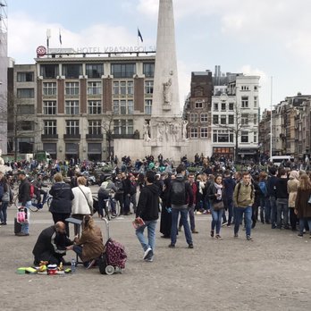 Dam Square - Lots of crowds - Landmarks & Historical Buildings Near Me - Amsterdam, New Hampshire