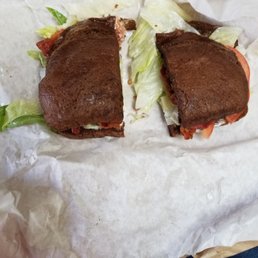 Note the heel of the bread that was used and BLT on dark rye? Note the heel of the bread that was used and BLT on dark rye?