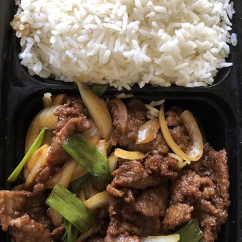 KPB Asian Bistro - This was the Mongolian beef. Rice isn't fully cook. It's hard and dry. - Asian Fusion Near Me - Fullerton, California KPB Asian Bistro - This was the Mongolian beef. Rice isn't fully cook. It's hard and dry. - Asian Fusion Near Me - Fullerton, California
