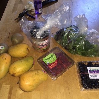 Nathans Farm - $15 well spent. Organic raspberries, kimchi, 4 mangoes, 2 kiwis, blackberries, & spring mix/spinach. - Fruits & Veggies Near Me - Brooklyn, New York