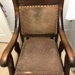 National Wood Finishing & Upholstery - 60+ year old antique rocking chair in dire need of some TLC!