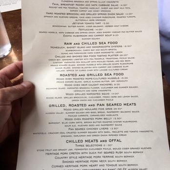 Fore Street - Menu - New American Near Me - Portland, Maine