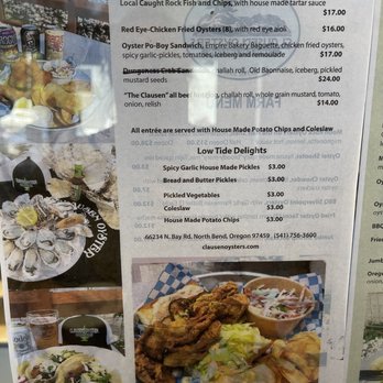 Clausen Oysters - Menu - Seafood Near Me - North Bend, Oregon Clausen Oysters - Menu - Seafood Near Me - North Bend, Oregon