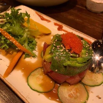 Bar Meets Grill - Ahi poke stack - New American Near Me - Pala, California Bar Meets Grill - Ahi poke stack - New American Near Me - Pala, California