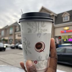 Qahwah House - JUBANI $5.50, 12oz size (light roast coffee with ginger, cardamom, and cinnamon - no sugar) / 26 June 2026