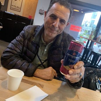 Shawarmaji - He loves his new drink!!!! - Middle Eastern Near Me - Oakland, California