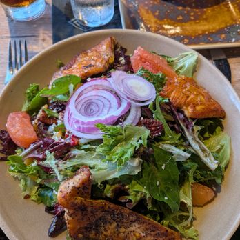 Reunion Kitchen + Drink - Salmon salad - New American Near Me - Corona, California Reunion Kitchen + Drink - Salmon salad - New American Near Me - Corona, California