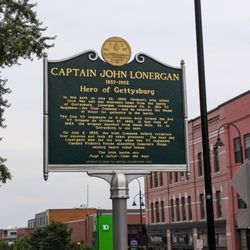 Captain John Lonergan Historical Marker - Captain John Lonergan Historical Marker, Burlington