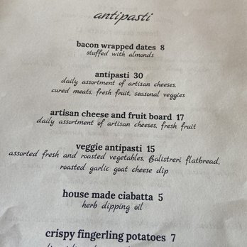 Balistreri Vineyards - Menu - Wineries Near Me - Denver, Colorado