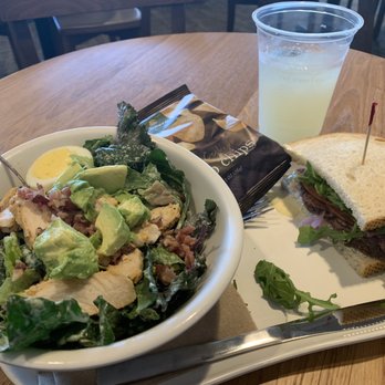 Panera Bread - 1/2 Cobb salad, 1/2 steak and arugula sandwich, agave lemonade - Sandwiches Near Me - Alhambra, California Panera Bread - 1/2 Cobb salad, 1/2 steak and arugula sandwich, agave lemonade - Sandwiches Near Me - Alhambra, California