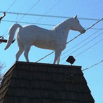 White Horse Tavern - a white horse on top of a building - American Near Me - Flint, Michigan White Horse Tavern - a white horse on top of a building - American Near Me - Flint, Michigan