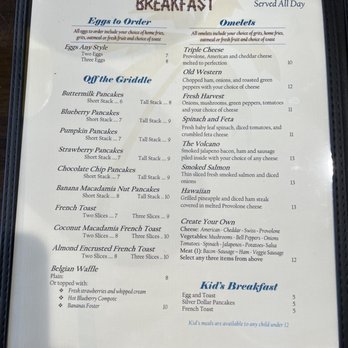 Kona Bay Cafe - Breakfast menu - Cafes Near Me - Lantana, Florida