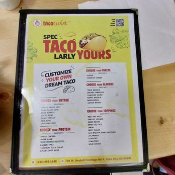 Taco Twist - Menu - Tacos Near Me - Yuba City, California