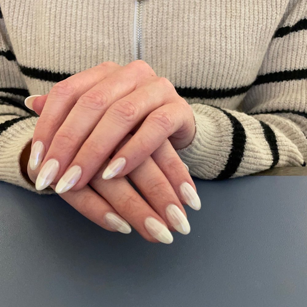 Castle Nails - Christmas chrome/French Nails by Bryan at castle nails - Nail Salons Near Me - Westfield, Indiana Castle Nails - Christmas chrome/French Nails by Bryan at castle nails - Nail Salons Near Me - Westfield, Indiana