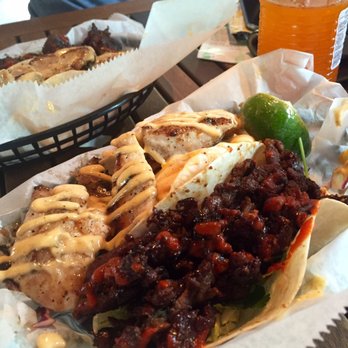 Garbo's Grill - We shared our meals. Fish and bulgogi tacos. A little hard to eat but delicious. - Food Trucks Near Me - Key West, Florida