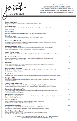 Menu photo 8 Jazz'd Tapas Bar Savannah, GA Menu photo 8 Jazz'd Tapas Bar Savannah, GA