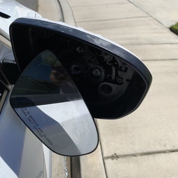 Temecula Car Wash - Mirror dangling with broken part. - Car Wash Near Me - Temecula, California