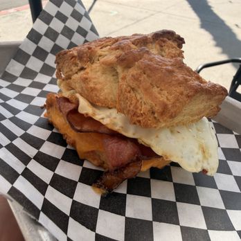 Ground Hideout Coffee - Breakfast biscuit bacon 5/5 - Coffee & Tea Near Me - Long Beach, California
