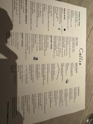 Menu photo 7 Callie San Diego, CA