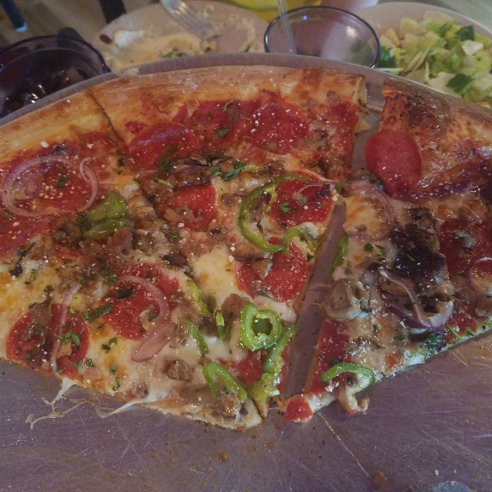 Big Mike's - Ultimate supreme. 3 slices left - Pizza Near Me - Brevard, North Carolina Big Mike's - Ultimate supreme. 3 slices left - Pizza Near Me - Brevard, North Carolina