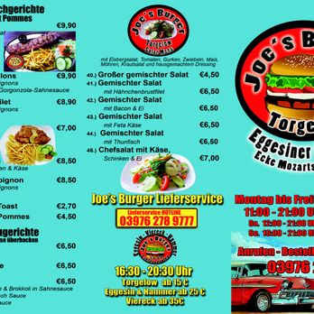 Joe's Burger - Joe's Menu 2022 - Food Near Me - Torgelow, MV Joe's Burger - Joe's Menu 2022 - Food Near Me - Torgelow, MV