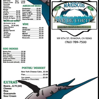 Mariscos Mar De Cortez - Mexican Near Me - Ramona, California