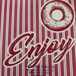 Donuts came in this pink box