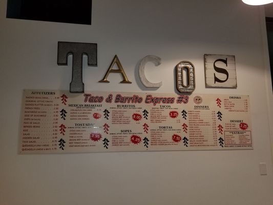 Menu photo 3 Tacos & Burrito Express 3 Chicago, IL Menu photo 3 Tacos & Burrito Express 3 Chicago, IL