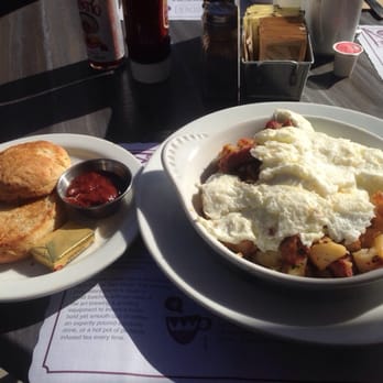 Beach Plum Kitchen - Corn beef hash and a biscuit. Mmmmm - New American Near Me - Carlsbad, California Beach Plum Kitchen - Corn beef hash and a biscuit. Mmmmm - New American Near Me - Carlsbad, California