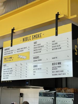 Menu photo 1 Noble Smoke Charlotte, NC
