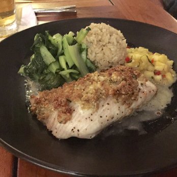Monkeypod Kitchen - Organic Macadamia Nut Crusted Mahi Mahi - Hawaiian Near Me - Kapolei, Hawaii Monkeypod Kitchen - Organic Macadamia Nut Crusted Mahi Mahi - Hawaiian Near Me - Kapolei, Hawaii