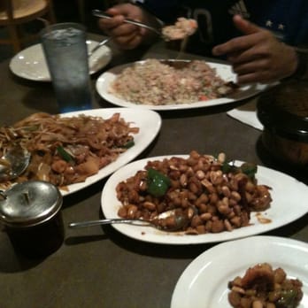 First Chinese BBQ - Fried Rice, Flat Noodles and Kung Pao - Chinese Near Me - Richardson, Texas