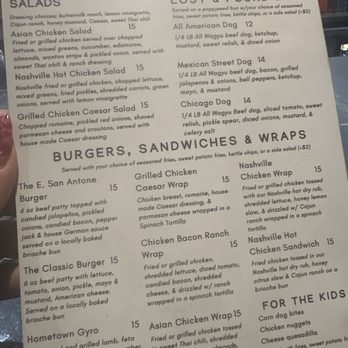 Lost & Found Rooftop Bar - Food menu - Sports Bars Near Me - New Braunfels, Texas