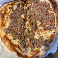 Falls Mediterranean Food Mart & Grill - Meat flatbread.