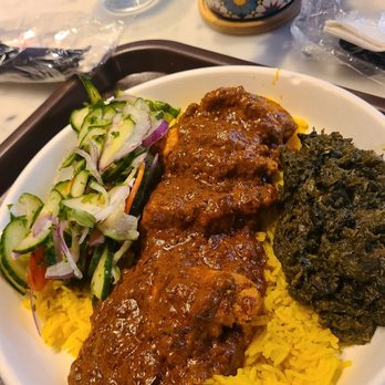Bindaas Bowls and Rolls - Chicken Tikka Masala bowl with side of spinach!! - Indian Near Me - Washington, DC, District of Columbia