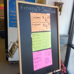 Emery's Seafood - Prices