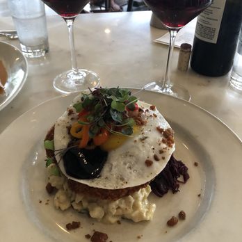 Otto's - Duck schnitzel with a duck egg on top - German Near Me - Fredericksburg, Texas