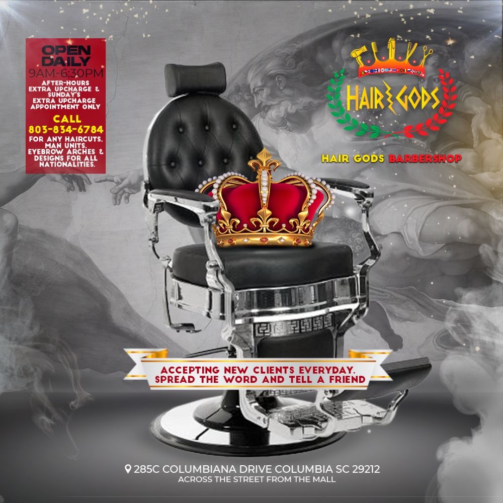 Hair Gods Barbershop & Salon Logo