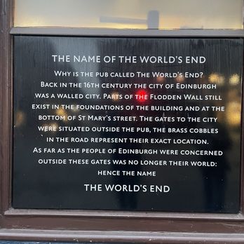 The World's End - Pubs Near Me - Edinburgh, EDH
