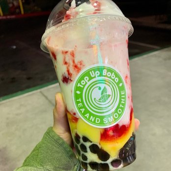 Top Up - Strawberry milk icy - Bubble Tea Near Me - Alameda, California