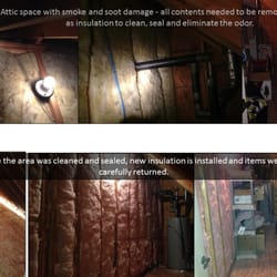 STOP Restoration Services - replacing some smoked up insulation